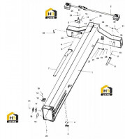Балка правая телескопическая 13721504