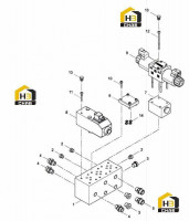 Блок клапанов хода 14353465