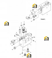 Блок левого регулирующего клапана 13848005