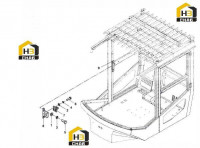 Комплектующие дверей кабины 14360248