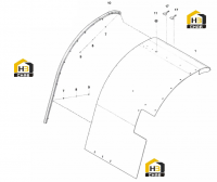Комплектующие левой панели 13723377 (часть 2)