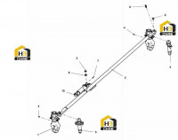 Механизм поворотный блокировки 14022178