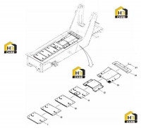 Накладка в сборе 11084418 (часть 1)