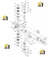 Ось рулевая с комплектующими 14112723 (часть 4)