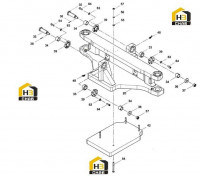 Ось рулевая с комплектующими 14112723 (часть 2)
