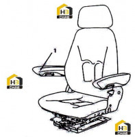 Подлокотник сиденья водителя 60203116