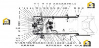 Схема трубопровода каркаса 13329787 (часть 1)