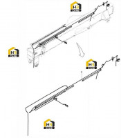 Система электрики расположения стрелы