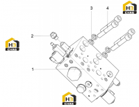 Блок правого подъемного клапана 125811085