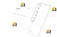 Брызговик задний левый 13116970