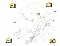 Комплектующие кабины 13487579