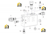 Клапан запорный правый 13290418