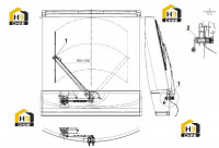 Стеклоочиститель переднего стекла A229900003376