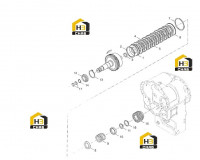 Вал ступенчатой муфты сцепления в сборе 60138934