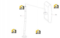 Зеркало заднего вида левое 10201511