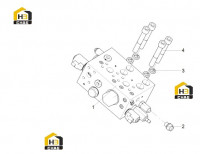 Блок левого подъемного клапана 125811083