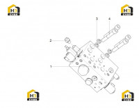 Блок правого подъемного клапана 125811085