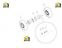Колесо переднее 125811448