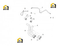 Патрубок масляный для насоса 125811121