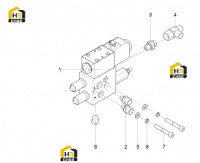 Блок клапанов стояночного тормоза 125811891