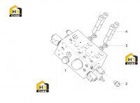 Блок левого подъемного клапана 125811083
