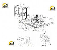 Кабина в сборе 125813129