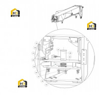 Цилиндры крепления стрелы 125811730 (часть 1)