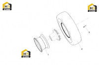 Колесо заднее 125811447