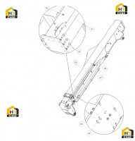 Крепление пластины стрелы 125811730