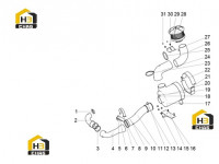 Фильтр воздушный в сборе 125812951