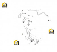 Патрубок масляный для насоса 125814737