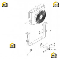 Радиатор с комплектующими 125811173