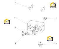 Комплект клапанов подачи масла в спредер