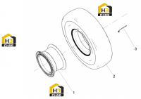 Колесо наружнее переднее