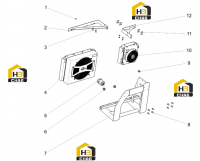 Крепление радиатора