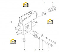 Блок клапанов стояночного тормоза 125811891