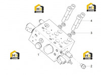 Блок левого подъемного клапана 125811083