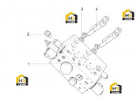 Блок правого подъемного клапана 125811085