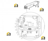 Цилиндр крепления стрелы (часть1) 125811730
