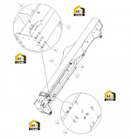 Крепление пластины стрелы 125811730