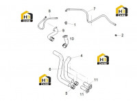 Патрубок масляный для насоса 125811121
