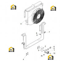 Радиатор с комплектующими 125811173
