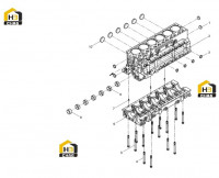 Блок цилиндров с комплектующими
