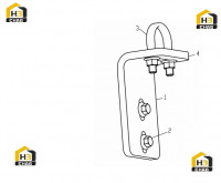 Блок крепления трубы 251808043