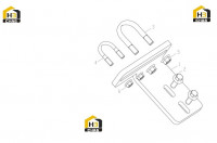 Блок левой опорной планки 251808455