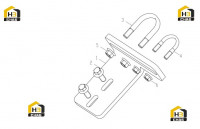 Блок правой опорной планки 251808454