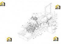 Блок трубопровода и его крепление 251809513
