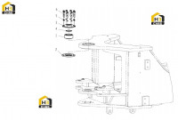 Блок верхнего шарнирного отверстия 251808113