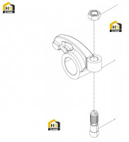 Коромысло выпускное