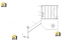 Кронштейн левой фары в сборе 252911346